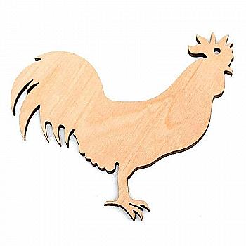 Заготівля Півень 1, фанера, 10*11 см, 1шт, Rosa Talent (4)