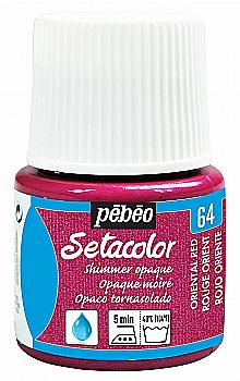 Краска для светлых тканей Setacolor 45 мл непрозрачная блестящая, восточная красная, 295-064 Pebeo Краска для светлых тканей Setacolor 45 мл непрозрачная блестящая, восточная красная, 295-064 Pebeo