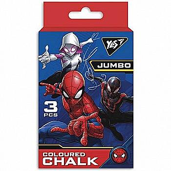 Крейда "Marvel" 3 шт, кольорова Jumbo, 400385 Yes