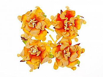 Набор Гардении 4 шт Сливочно-оранжевые