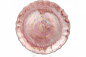 Тарілка сервірувальна 33 см, полуничний райдужний, 587-012