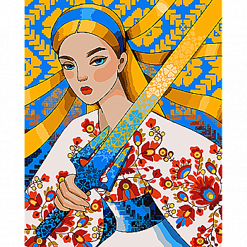 Набір для розпису по номерах 40*50 см "Be brave!", 954447 Santi