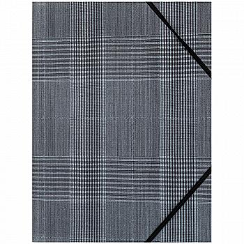 Папка на гумках А4+, Tartan Gray, 1509-17-A