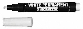 Маркер 8586 Permanent White, 2,5 мм, белый CentroPen Маркер 8586 Permanent White, 2,5 мм, белый CentroPen
