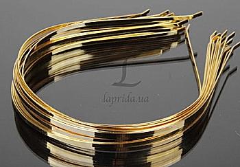 Ободок металический золото, 0,3 см, 1-73874