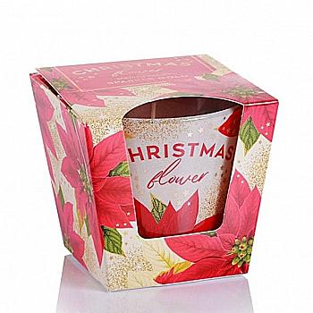 Свічка ароматична "Christmas Flower" 8 см, 30 годин горіння, 67225 Свічка ароматична "Christmas Flower" 8 см, 30 годин горіння, 67225