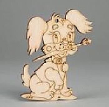 Заготівка дерев`яна Пес-художник, Р105 Заготівка дерев`яна Пес-художник, Р105