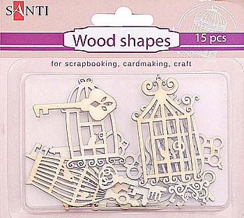 Набір форм дерев`яних "Ключі-клітини" 15 шт., 952592