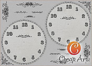 Карта декупажна А4 Старовинний годинник, 45 г/м², 01138 Карта декупажна А4 Старовинний годинник, 45 г/м², 01138