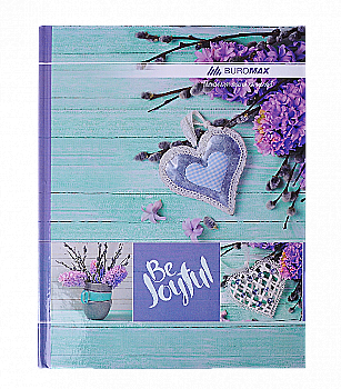 Книга обліку А4 96 арк "Romantic", кл, офсет, тв. ламін. обкладинка, бірюзовий BM.2400-306 Книга обліку А4 96 арк "Romantic", кл, офсет, тв. ламін. обкладинка, бірюзовий BM.2400-306