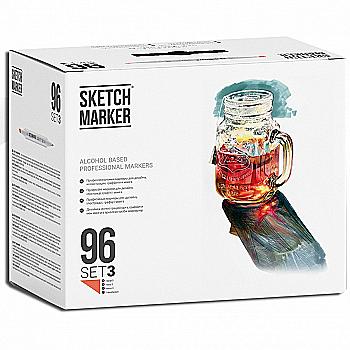 Набір маркерів SketchMarker Set 3 96 шт. (у пластик. кейсі), SM-96SET3 Набір маркерів SketchMarker Set 3 96 шт. (у пластик. кейсі), SM-96SET3