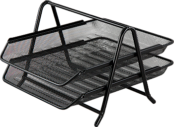 Лоток горизонтальний 295*350*210 мм, 2в1, метал, чорний, BM.6250-01 Лоток горизонтальний 295*350*210 мм, 2в1, метал, чорний, BM.6250-01