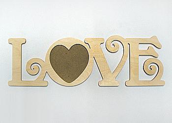 Заготівка дерев`яна Фоторамка "Love", 0970