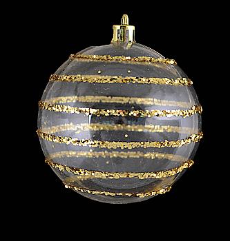 Шар полосатый с глиттером d-8 см., 972880