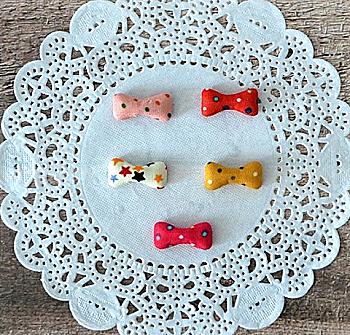 Фишки ткани Бабочки, 5 шт, HY13019, ScrapBerry’s