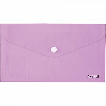 Папка-конверт на кнопці DL, Pastelini, бузкова, 1414-36-A Axent Папка-конверт на кнопці DL, Pastelini, бузкова, 1414-36-A Axent