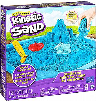 Набір для творчості Kinetic sand Замок з піску (блакитний, форми, 454 г), 71402 B Набір для творчості Kinetic sand Замок з піску (блакитний, форми, 454 г), 71402 B