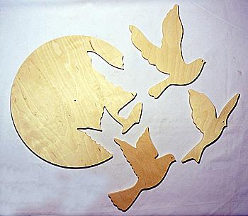 Заготовка деревянная "Основа для часов", 0548