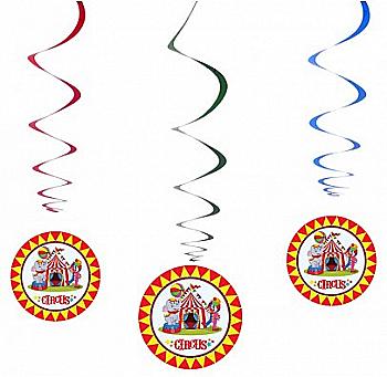 Декорация Подвеска "Circus", 5 шт, пластмасса, бумага, F-9035416