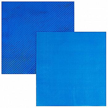 Салфетка фольгированная синяя, 33 см 6 ед., 1502-4890