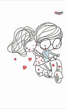 Блокнот B6 "lovers on the scooter", 50582, TM Profiplan  Блокнот B6 "lovers on the scooter", 50582, TM Profiplan