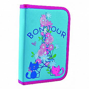 Пенал твердий подвійний HP-01 "Bonjour", 20*13*4,5, 532158