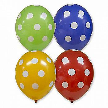 Кулька повітряна 14" Горошок, 1103-1213 Кулька повітряна 14" Горошок, 1103-1213