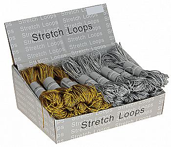 Тесьма еластична 20 м, срібний/золотий, ACC653350