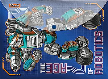 Папка-конверт на кнопці А4 "Steel Force", 1 Вересня, 491624 Папка-конверт на кнопці А4 "Steel Force", 1 Вересня, 491624