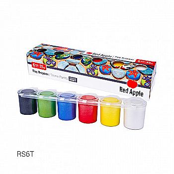 Фарба по каменю, бетону 25 мл 6 кольорів, RS6T Фарба по каменю, бетону 25 мл 6 кольорів, RS6T