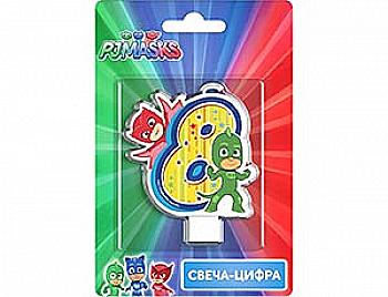 Свічка-цифра "8" Герої в масках, 1502-2934