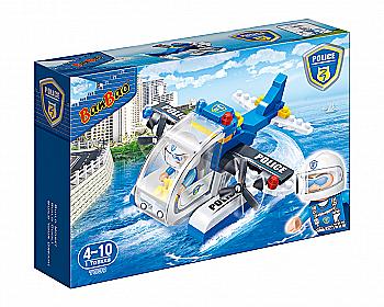 Конструктор "Поліція" Гідроплан, 112 елм., 7009, Banbao Конструктор "Поліція" Гідроплан, 112 елм., 7009, Banbao