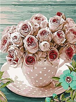 Набір для розпису по номерах 40*50 см "Ніжність", RA3728 Набір для розпису по номерах 40*50 см "Ніжність", RA3728