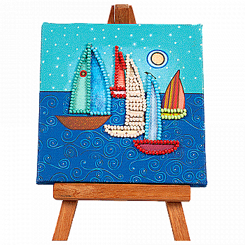 Набор для вышивания бисером с мольбертом, FLMD-034