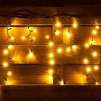 Электрогирлянда-штора уличная, 150 LED ламп, IP 65, тепло-белая, черный провод, 801166 YES Электрогирлянда-штора уличная, 150 LED ламп, IP 65, тепло-белая, черный провод, 801166 YES