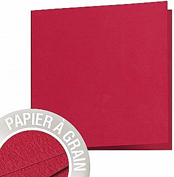 Заготівка д/листівок складена зерниста Pollen 160*160 мм/210 г, Cherry/Вишневий, 28218C