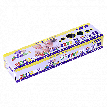 Краски пальчиковые "Baby Line", 4 цв. 30 мл, ZB.6564 Краски пальчиковые "Baby Line", 4 цв. 30 мл, ZB.6564