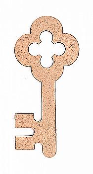 Заготовка Ключик, 5 шт, ДВП, 4,3*9,5*0,3 см, Rosa Талент