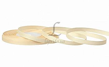 Стрічка репсова 0,6 cм-18 м, GX-181, кремова