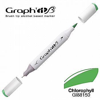 Маркер двухсторонний Brushmarker, Хлорофил (зеленый 8150), GI88150 Graph`it Маркер двухсторонний Brushmarker, Хлорофил (зеленый 8150), GI88150 Graph`it