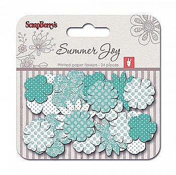 Набор ориентированных бумажных цветочков Летняя радость, цветущая лоза, 24 шт