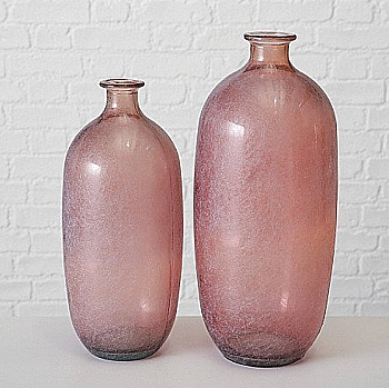 Ваза декоративная стеклянная "Alicia" h=38 см/d=16 см, лакированый, сливовый (2 вида), 1011910