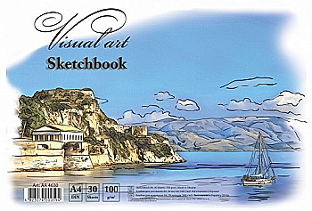 Альбом для малювання A4 30 арк. 100 г/м, на спір., АА4630 Альбом для малювання A4 30 арк. 100 г/м, на спір., АА4630