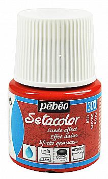 Фарба для тканини з ефектом замши Setacolor Opaque 45 мл, червоний 295303 Pebeo Фарба для тканини з ефектом замши Setacolor Opaque 45 мл, червоний 295303 Pebeo