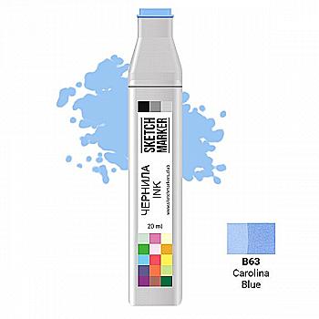 Чернила для заправки маркера SKETCHMARKER, 20 мл, Каролина голубая, SI-B63 Чернила для заправки маркера SKETCHMARKER, 20 мл, Каролина голубая, SI-B63