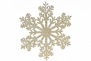 Декор новорічний "Сніжинка" 30 см, золото, 788-548 Декор новорічний "Сніжинка" 30 см, золото, 788-548