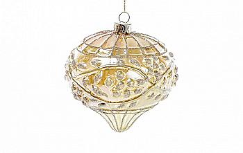 Ялинкова прикраса 10 см золотисто-зелений хамелеон, NY15-380 Ялинкова прикраса 10 см золотисто-зелений хамелеон, NY15-380