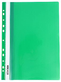 Швидкозшивач А4, перфорація, глянець, зелений E31510-04