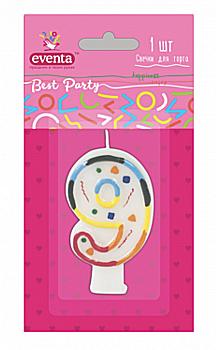 Свічка для торту "цифри" 9 EVENTA