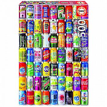 Пазл "500" - Коллекція залізних банок, Educa, 18447 Пазл "500" - Коллекція залізних банок, Educa, 18447